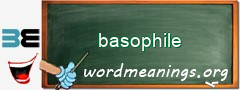 WordMeaning blackboard for basophile